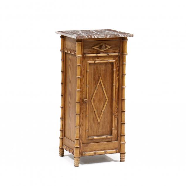 ENGLISH FAUX BAMBOO MARBLE TOP