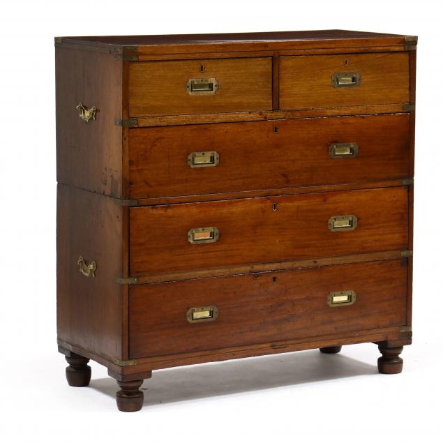 ANTIQUE ENGLISH MAHOGANY CAMPAIGN