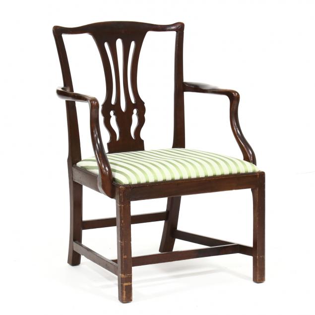 GEORGE III MAHOGANY ARMCHAIR Circa 346f08