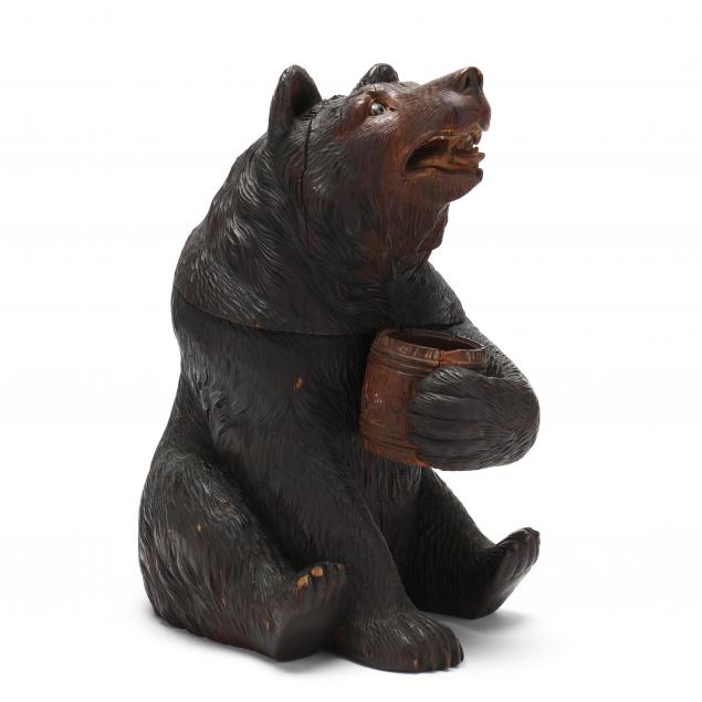 BLACK FOREST CARVED BEAR HUMIDOR 346f27