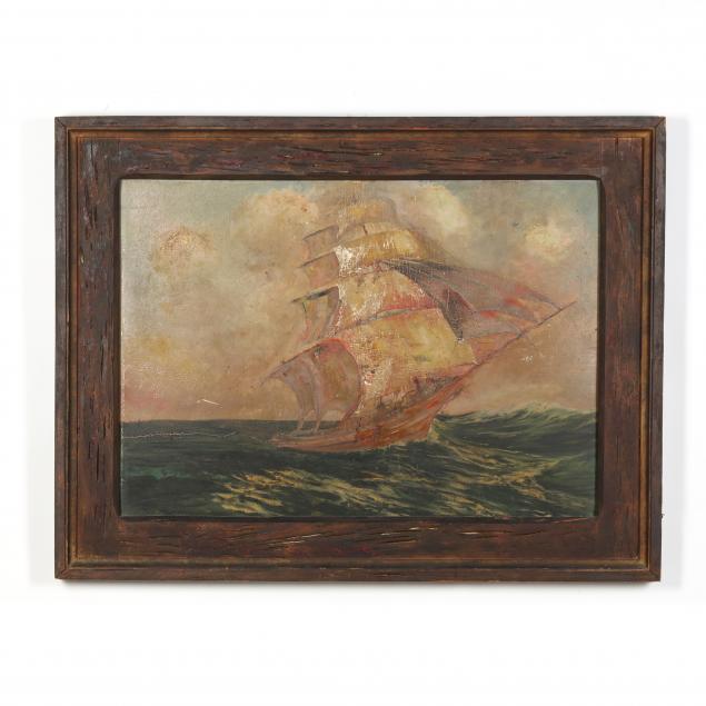 A LARGE PAINTING OF A SAILBOAT 346f7a