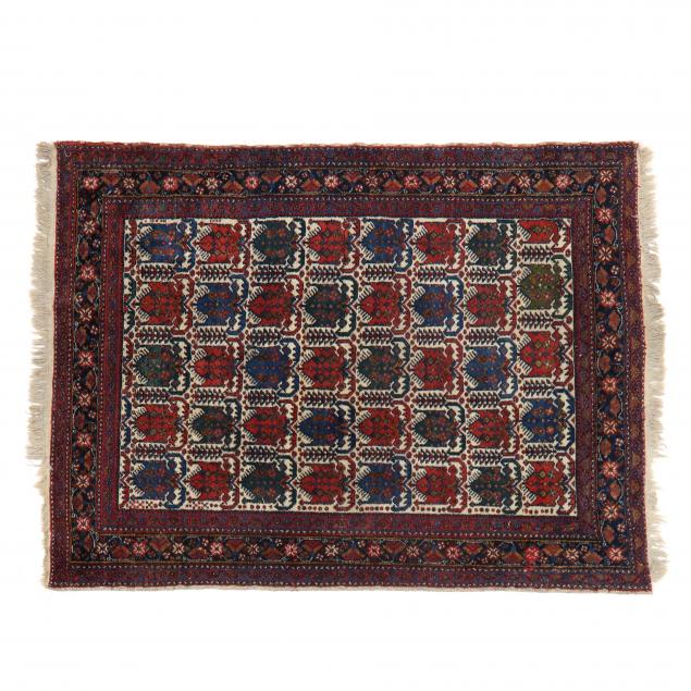 AFGHAN AREA RUG Ivory filed with