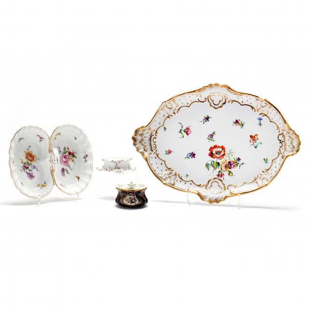 A MEISSEN SELECTION OF FOUR PORCELAINS 347001