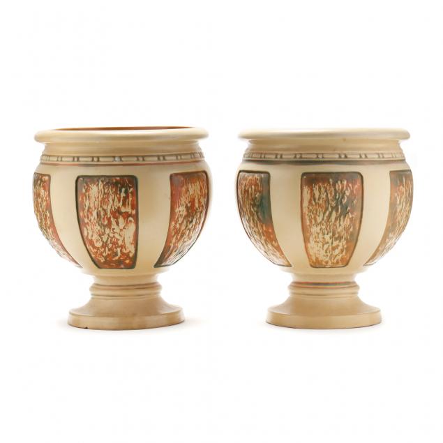 PAIR OF ROSEVILLE POTTERY FLORENTINE 34708c