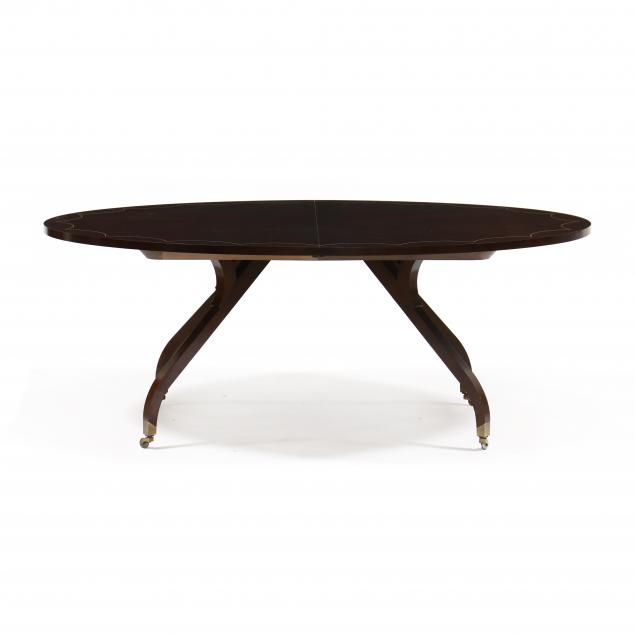 BOLIER & COMPANY, OVAL INLAID DINING