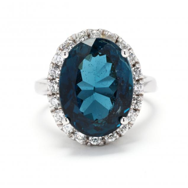 WHITE GOLD LONDON BLUE TOPAZ  347110