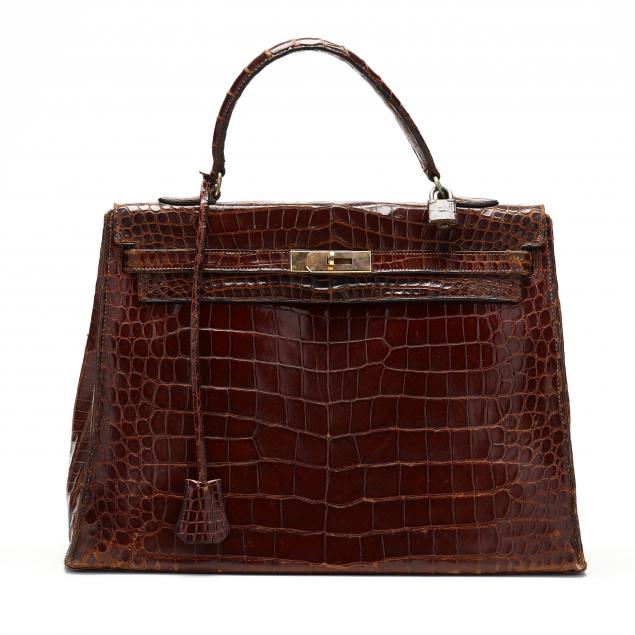 VINTAGE NILOTICUS CROCODILE KELLY BAG