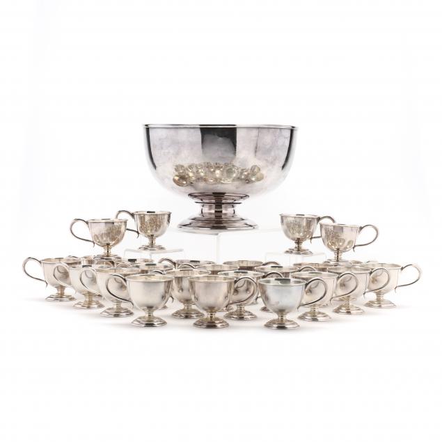 JAPANESE .950 SILVER PUNCH BOWL