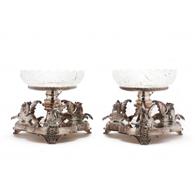 PAIR OF SHEFFIELD SILVERPLATE AND