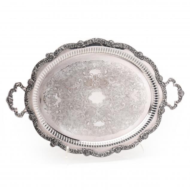 LARGE VICTORIAN ROCOCO STYLE SILVERPLATE 347267