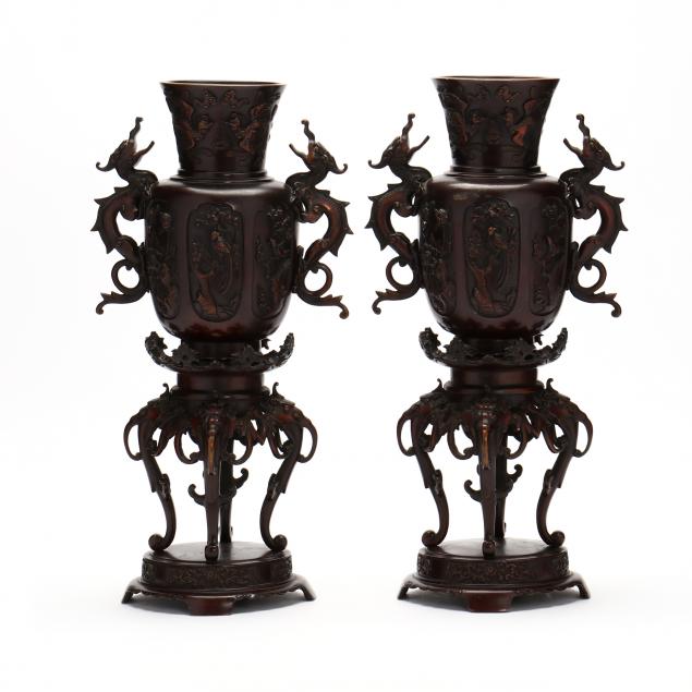 A PAIR OF JAPANESE MEIJI PERIOD