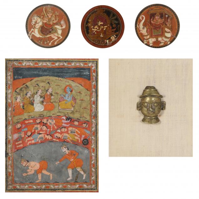 A GROUP OF INDIAN ART WORKS 19th century