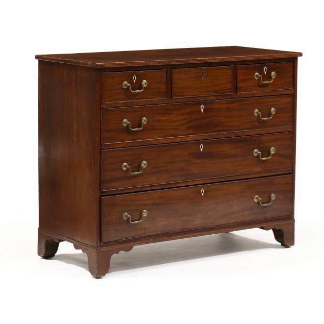 GEORGE III INLAID MAHOGANY CHEST 3472cb