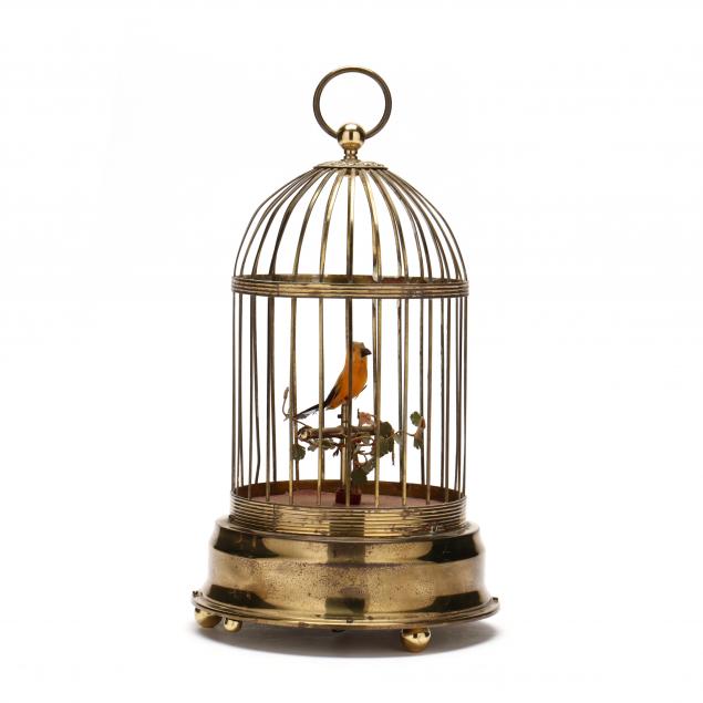 GERMAN BIRD IN CAGE AUTOMATON Circa