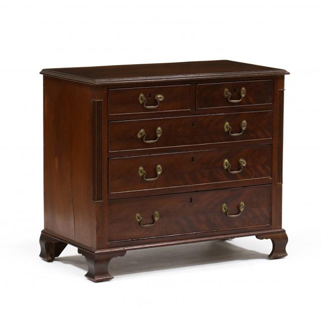 GEORGIAN MAHOGANY DIMINUTIVE CHEST