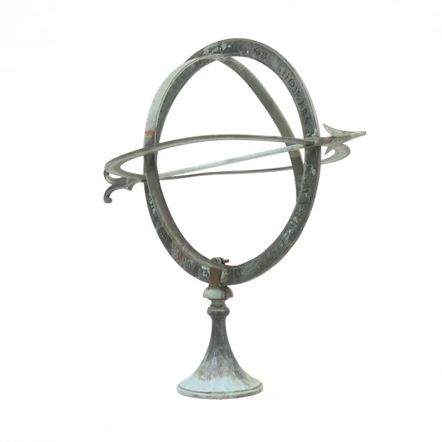 VINTAGE BRONZE ARMILLARY SPHERE 347349