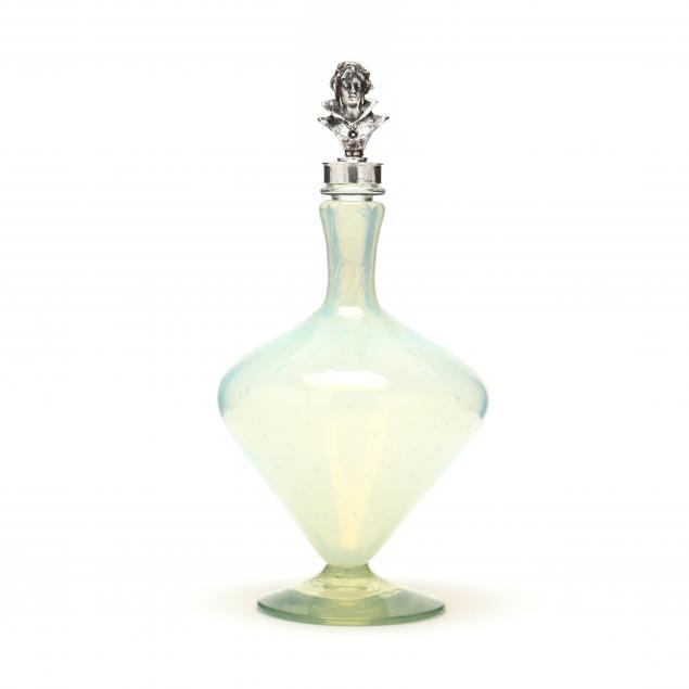 MURANO BLOWN OPALESCENT GLASS BOTTLE