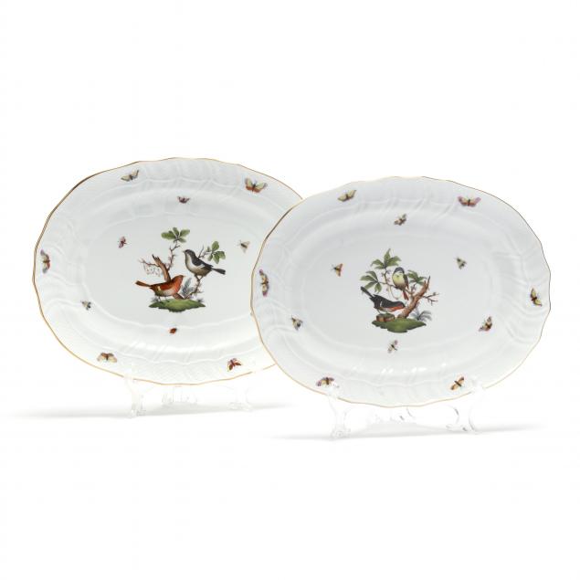 TWO HEREND PORCELAIN ROTHSCHILD 347373