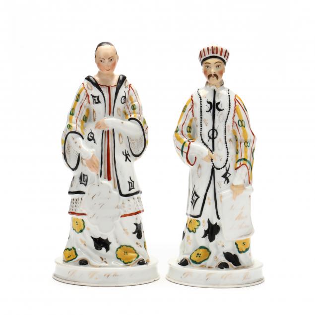 A PAIR OF FRENCH ORIENTALIST PORCELAIN