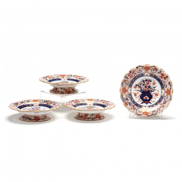 FOUR ENGLISH IMARI PORCELAIN DESSERT 347393