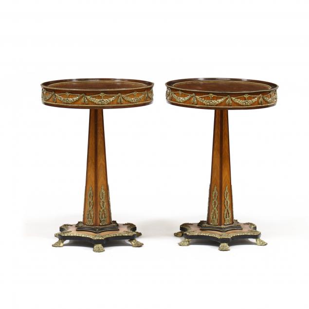 PAIR OF FRENCH EMPIRE STYLE ORMOLU