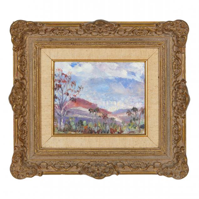 A VINTAGE LANDSCAPE PAINTING Oil 3473fa