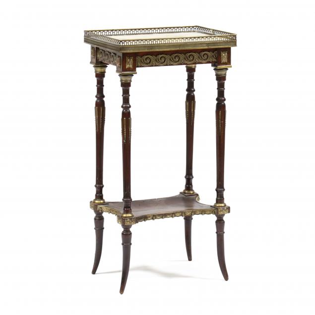 LOUIS XVI STYLE MARBLE TOP STAND