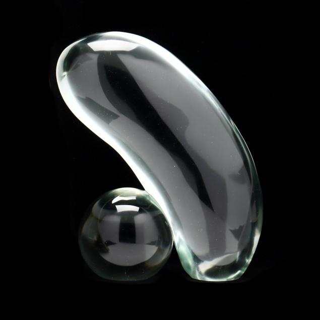 CLEAR GLASS SCULPTURE FOR SALVIATI