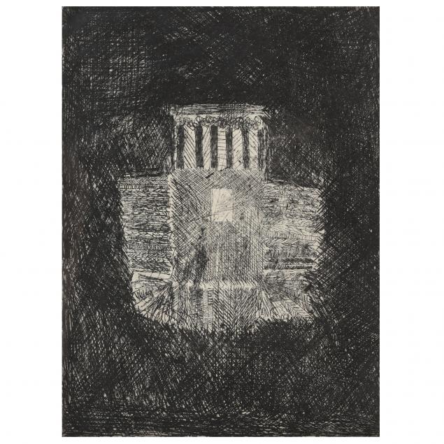 MID-CENTURY ABSTRACT ETCHING Etching