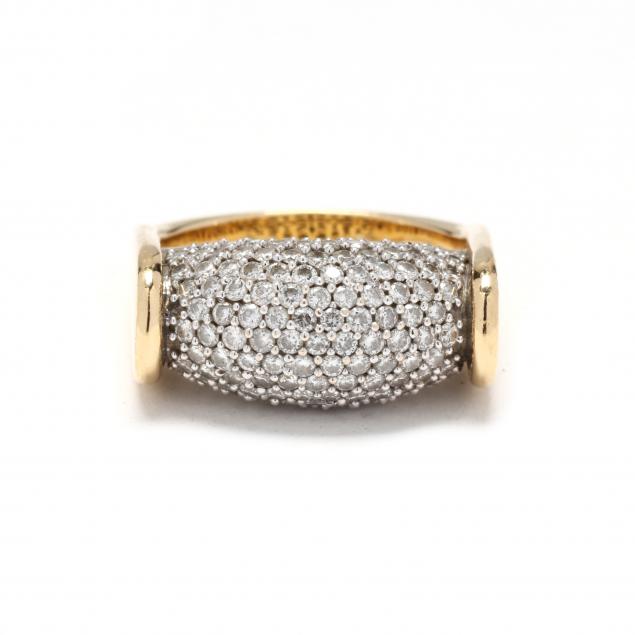 BI COLOR GOLD AND DIAMOND RING 347606