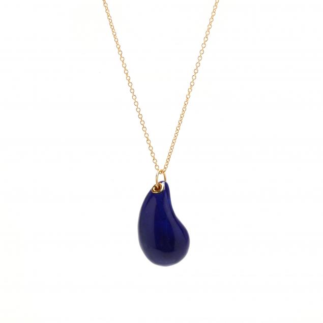 GOLD AND LAPIS LAZULI TEARDROP 34760a