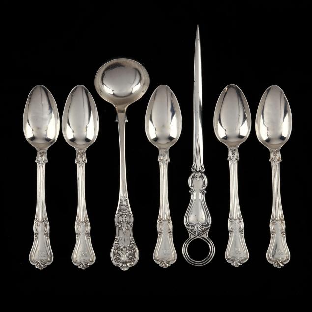 A GROUPING OF SEVEN VICTORIAN SILVER 34766a