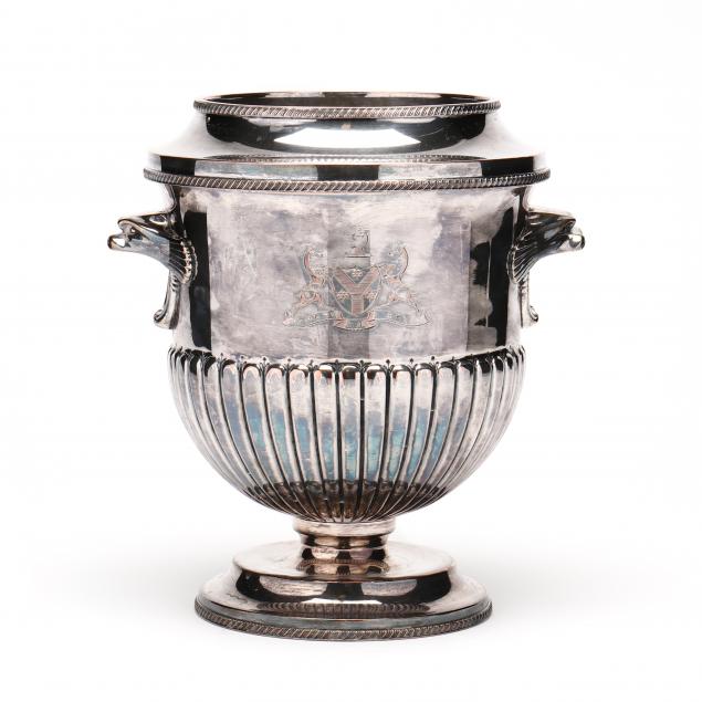 ENGLISH SILVERPLATE WINE COOLER Mid-20th