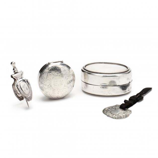 FOUR AMERICAN STERLING SILVER NOVELTIES