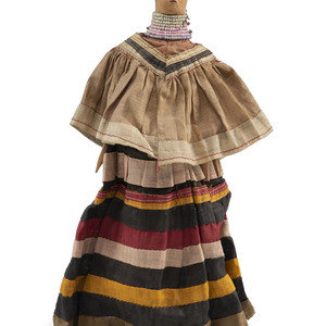 Seminole Doll, with Patchwork Dress
early