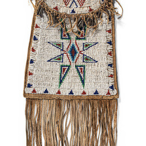 Arapaho Beaded Hide Dispatch Case,