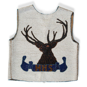 Plains Cree Beaded Vest with Elk second 34776b