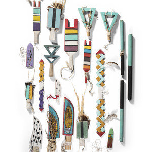 Assorted Group of Hopi Dance Wands 20th 347784