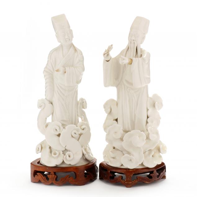 TWO CHINESE BLANC DE CHINE FIGURES 34778d