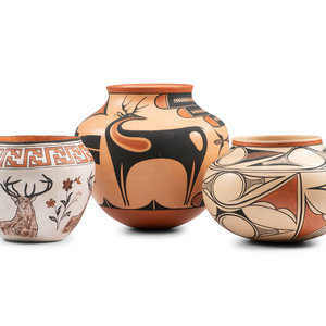 Tesuque and Acoma Polychrome Pottery