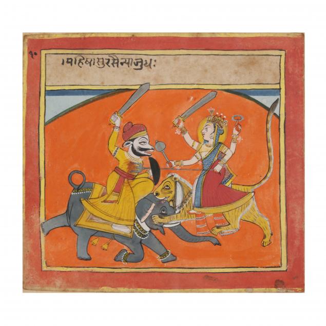A INDIAN PAINTING FROM THE DEVI 3477ca