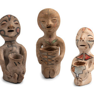 Tesuque Pottery Rain God Figures
first