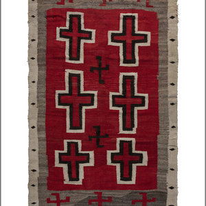 Navajo Transitional Weaving Rug ca 347887