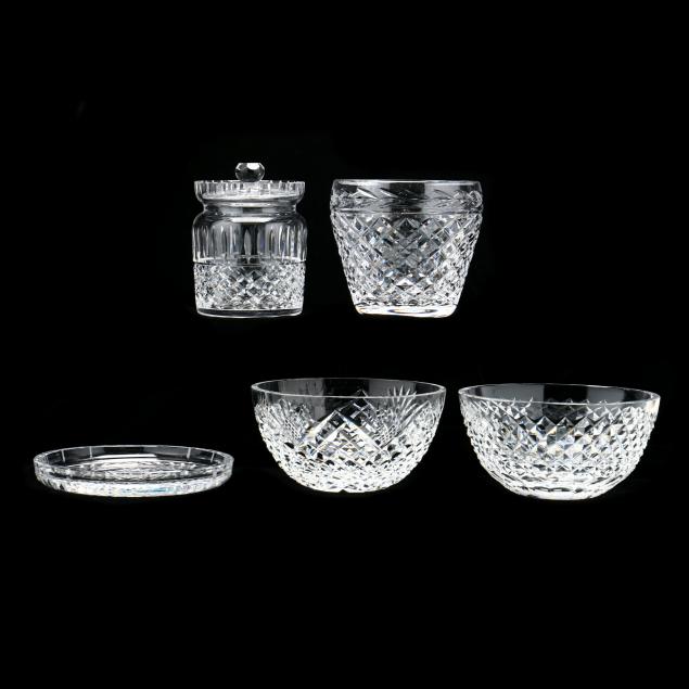 FIVE PIECES OF ASSORTED WATERFORD 3478f2