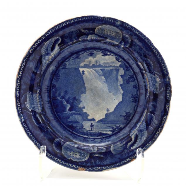 STAFFORDSHIRE BLUE TRANSFER PLATE 347918