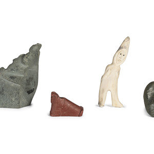 Inuit Carved Stone and Antler Sculptures  347927