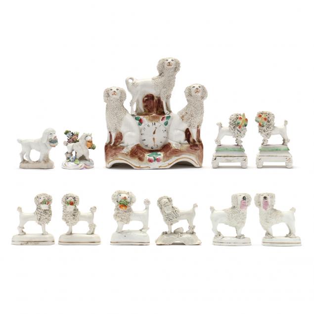  A SELECTION OF ANTIQUE STAFFORDSHIRE 34792d