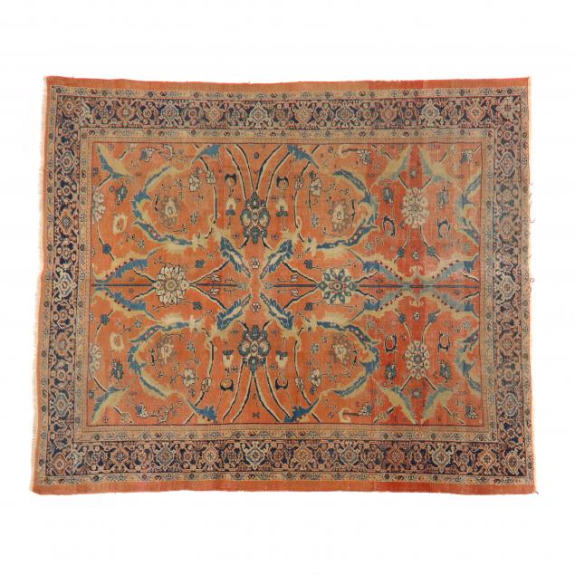 MAHAL RUG Salmon field with large 347943