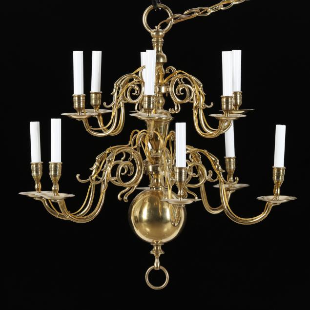 COLONIAL STYLE TWO TIERED BRASS 34793f
