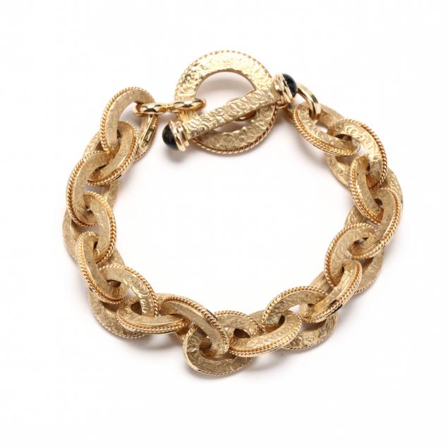 GOLD BRACELET ITALY The oval gold 3479ee